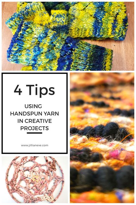 Handspun Yarn Projects Free Knitting, Art Yarn Projects, Handspun Yarn Projects Crochet, Novelty Yarn Projects, Hand Spun Yarn Projects, Bobble Art, Handspun Yarn Projects, Spinning Yarn Fiber, Yarn Art Projects