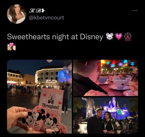 Sweethearts Night Disney, Sweethearts Nite Disneyland, Disneyland Sweethearts Night, Disney Sweethearts Night, Disneyland Date, Disney Date, Cute Dates, Relationship Manifestation, Hangout Ideas