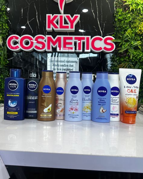 It’s a Nivea type of week💕 Check out our new & restocked Nivea products NIVEA EXTRA WHITE C&E VITAMIN LOTION 320ML 🏷️ 17,100 NIVEA PERFECT & RADIANT 400ML 🏷️ 7,540 NIVEA SHEA SMOOTH 400ML 🏷️ 5,000.00 NIVEA OIL IN LOTION CHERRY BLOSSOM 400ML 🏷️ 6,300 NIVEA RADIANT & BEAUTY ADVANCED CARE 400ML 🏷️ 8,000 NIVEA RADIANT & BEAUTY EVEN GLOW 400ML 🏷️ 9,500 NIVEA OIL IN LOTION VANILLA 400ML 🏷️6,300 NIVEA MEN REVITALIZING 400ML 🏷️6,300 NIVEA MEN DEEP BODY LOTION 400ML 🏷️7,500 NIVEA SOFT SHOW... Nivea Perfect And Radiant, Nivea Products, Lotion Vanilla, Nivea Soft, Nivea Extra White, Radiant Beauty, Nivea Men, White C, Body Lotion