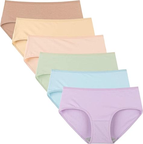 INNERSY Womens Underwear Cotton Hipster Panties Regular & Plus Size 6-Pack Period Panties, New Bra, Womens Bras, Model Pictures, Amazon Women, 6 Pack, Spandex Fabric, Winter Collection, Lingerie Set