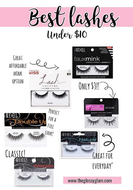 BEST LASHES UNDER $10! | The Glossy Glam Best False Lashes Drugstore, Best Lashes Falsies, Best Strip Lashes, Drugstore Eyelashes, Best Drugstore Lashes, Drugstore Lashes, Best Drugstore Eyelashes, Lash Falsies, Lashes To Buy