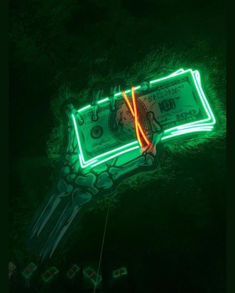 Hand Holding Money, Holding Money, Amoled Wallpapers, Neon Signs Home, Get Money, Money Sign, Wealth Affirmations, Neon Light Signs, Neon Art