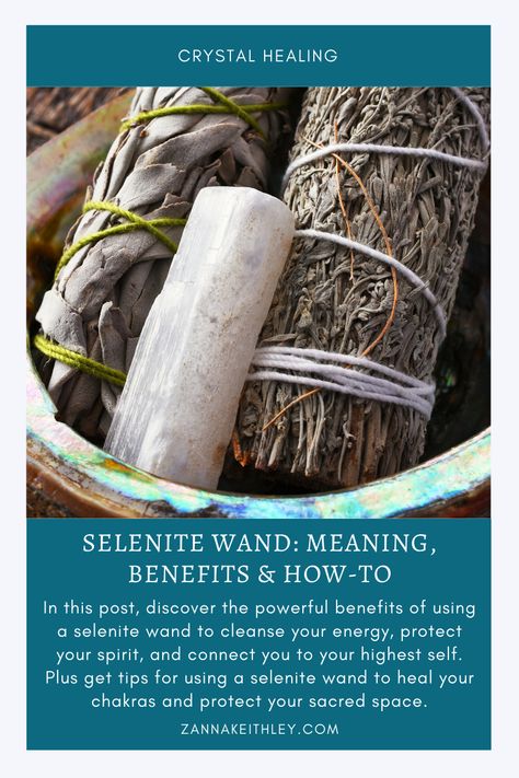 If you’re new to collecting and using crystals, a selenite wand is one of the first pieces you’ll want to acquire, as it’ll likely become the foundation and centerpiece of your collection for years to come. Discover the powerful benefits of using a selenite wand to cleanse and protect your energy and connect you to your highest, most authentic self. Using Crystals, Selenite Wand, Protect Your Energy, Crystals For Manifestation, Energy Blocks, Selenite Wands, Angel Prayers, Sri Krishna, Cleansing Crystals