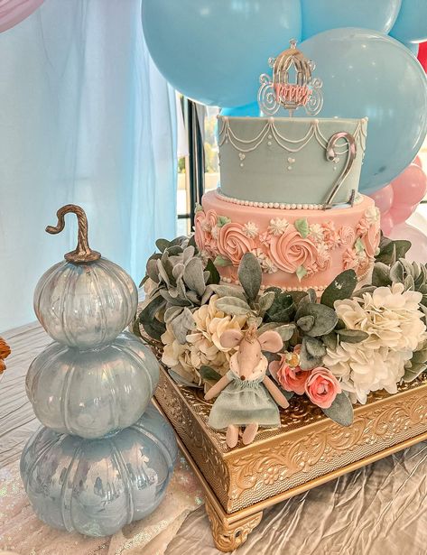 Bibbidy Bobbidy TWO | CatchMyParty.com Cinderella Birthday Theme, Cinderella Party Theme, Cinderella Birthday Party Ideas, Cinderella Baby Shower, Cinderella Birthday Invitation, 3rd Birthday Party For Girls, Cinderella Birthday Cake, Second Birthday Cakes, Cinderella Birthday Party