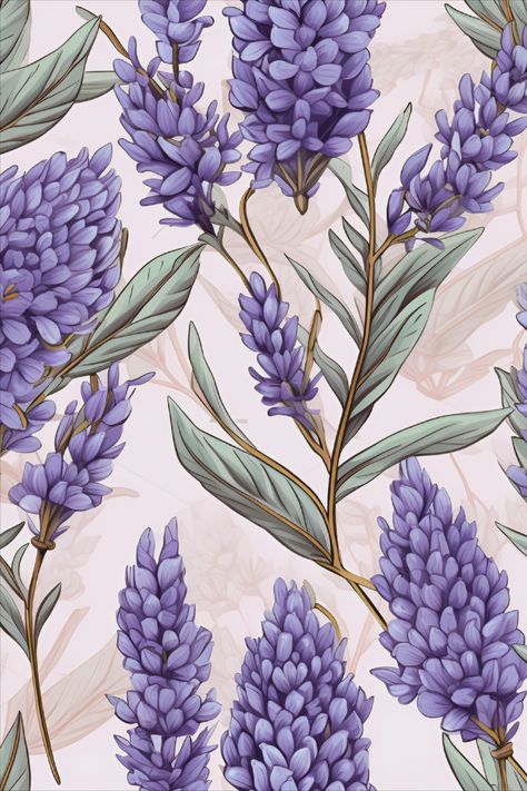 Floral Fabric Prints, Purple Prints, Lavender Wallpaper, Purple Flower Background, Lavender Pattern, Lavender Art, Lavender Print, Purple Flowers Wallpaper, Floral Logo Design