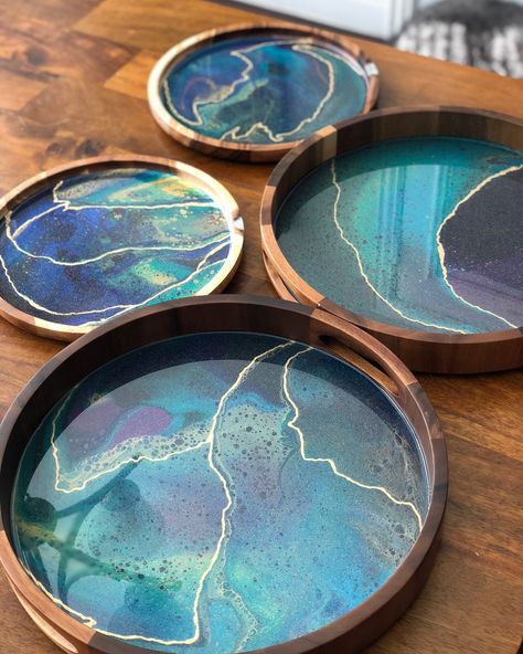 Resin Art Painting, Geode Art, Acrylic Pouring Art, Resin Furniture, Epoxy Resin Crafts, Epoxy Resin Art, Resin Artwork, Diy Resin Art, Resin Painting