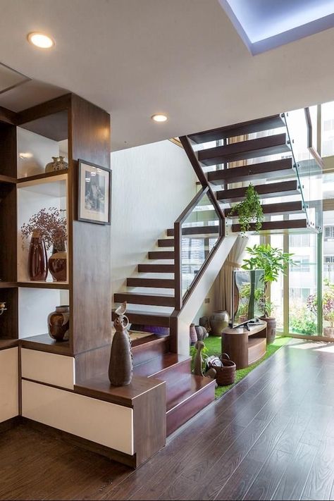 staircase design modern stair walls Staircase Design Modern Stair Walls, House Hall Design, Living Room Stairs, Stair Walls, Staircase Interior Design, Home Designs Exterior, Staircase Design Modern, Stairs Design Interior, Stairs In Living Room