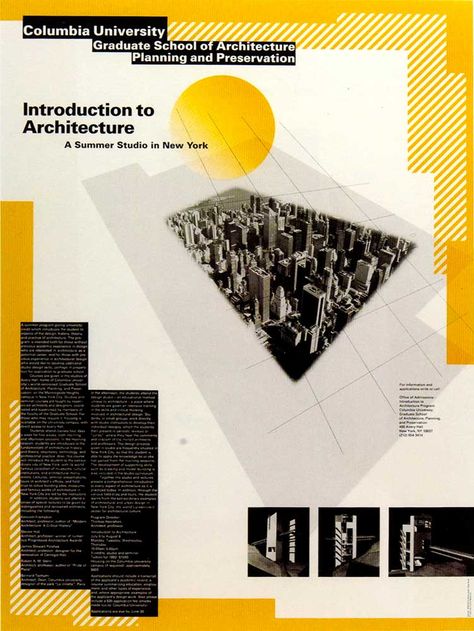 Willi Kunz | Cary Graphic Arts Collection | RIT Wolfgang Weingart, Lecture Poster, University Architecture, Visual Hierarchy, Art Appliqué, Architecture Poster, Columbia University, Typographic Design, Wave Design