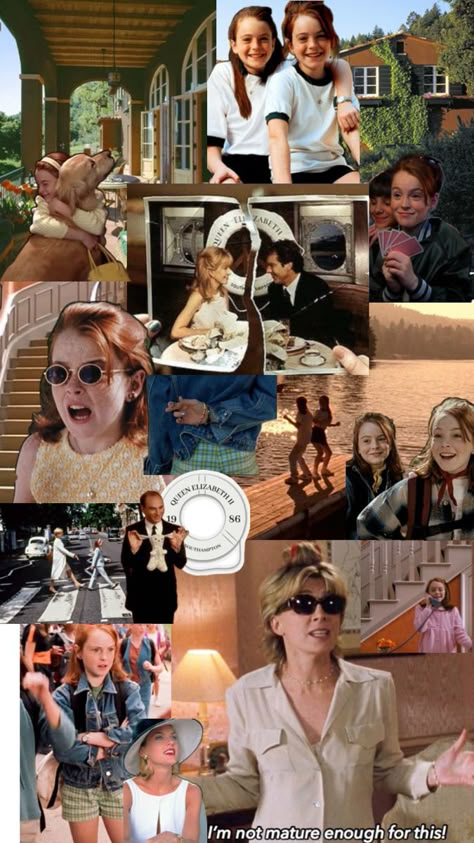 parent trap movie aesthetic Parent Trap Aesthetic Outfits, Annie Parent Trap, Parents Trap Aesthetic, Hallie Parker Aesthetic, Chessie Parent Trap Style, Parent Trap Wallpaper, Hallie The Parent Trap, Parent Trap Wedding Aesthetic, Parents Trap