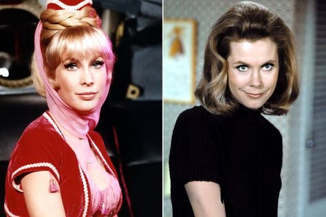 Barbara Eden Slams Her Reported 'Feud' with Bewitched Star Elizabeth Montgomery as 'Producers' Invention' Barbara Eden 1960s, Barbara Eden Outfits, Barbara Eden Today, Barbara Eden, Elizabeth Montgomery, Eden, Documentaries, 1960s, Tv Shows