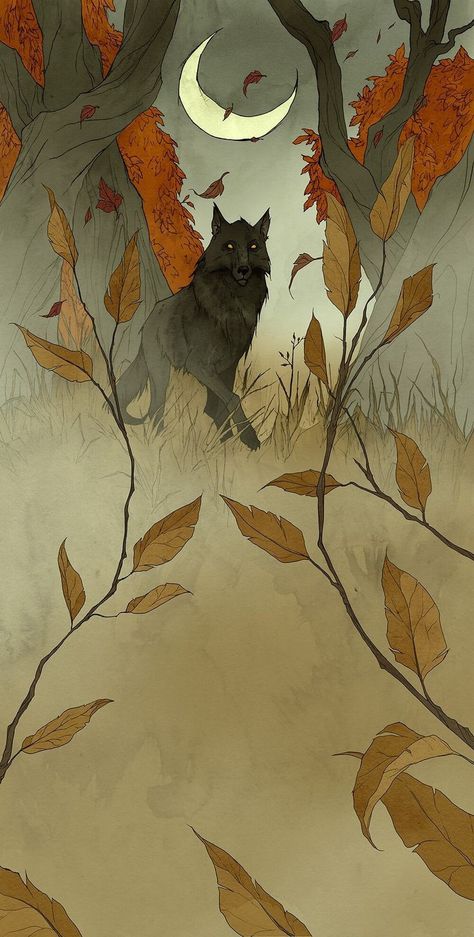 Therian Wallpaper, Bad Moon Rising, Abigail Larson, Magical Moon, Moon Calendar, Moon Rising, Canine Art, Fox Art, Cool Wallpapers Art