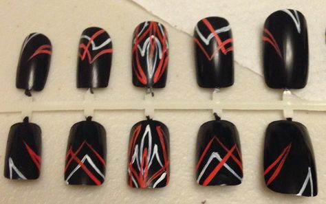 Pinstriping Pin Stripe Pinstripe Hot Rod Custom Car Nails Rat Rod Hand Painted Nail Art False Nails Car Nails, Pinstripe Nails, Hand Painted Nail Art, Painted Nail Art, Striped Nails, Trending Nail Designs, Nails 2020, Pinstriping, Pin Stripe