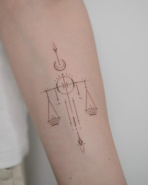 30+ Libra Tattoo Ideas and Design Inspirations for 2022 - 100 Tattoos Libra Scale Tattoo, Libra Tattoo Ideas, Libra Sign Tattoos, Tattoo Ideas Minimalist, Libra Zodiac Tattoos, Tattoo Main, Libra Constellation Tattoo, Balance Tattoo, Astrology Tattoo