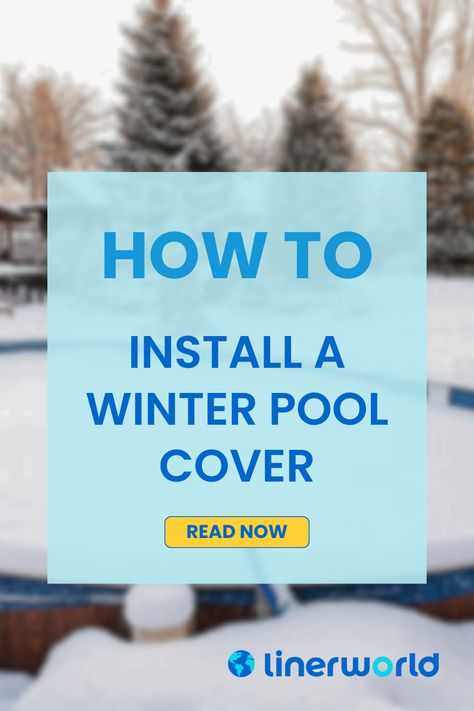 Putting on a winter pool cover is an essential step in protecting your inground pool during the colder months. Here's a general guide on how to put on a winter pool cover.
#linerworld #backyardpool #abovegroundpool Above Ground Pool Winterizing, Pool Pumps And Filters, Above Ground Pool Cover, Cowboy Pool, Winter Pool, Winter Pool Covers, Oval Pool, Swimming Pool Toys, Vinyl Pool