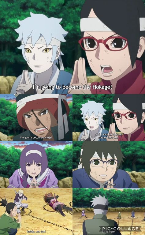 They've all got determination ❤️ New Generation Genin Exam ❤️ Boruto Episode 37 Boruto And Naruto, Boruto Episodes, Naruto Universe, Naruto Quotes, Adorable Anime, Food Drawings, Naruto Stuff, Naruto Vs, Boruto Next Generation