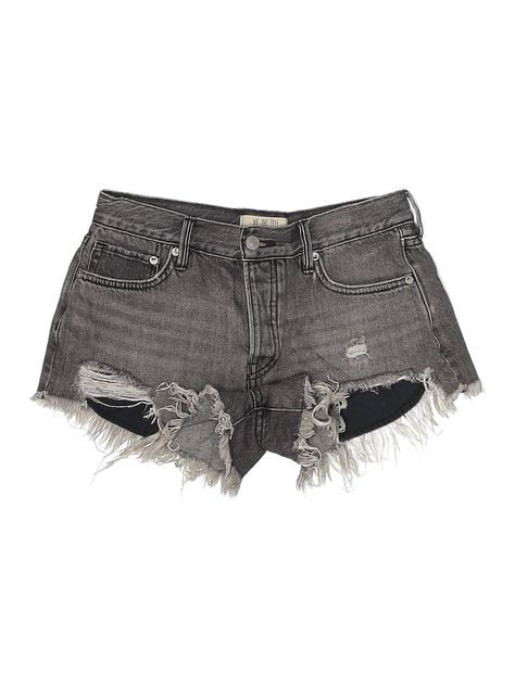 We the Free Denim Shorts Size: 27 Bottoms - used. 100% COTTON, Acid Wash Print | We the Free Denim Shorts: Gray Acid Wash Print Bottoms - Size 27 Grey Denim Shorts, Pretty Shorts, Grey Denim, Acid Wash, Denim Shorts, Women Handbags, Handbags, Grey, Clothes