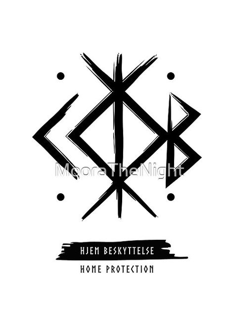 Home Protection Rune, Protection Rune, Norse Runes, Viking Symbols, Norse Vikings, Home Protection, Tattoo Designs And Meanings, Making Things, Black Artists