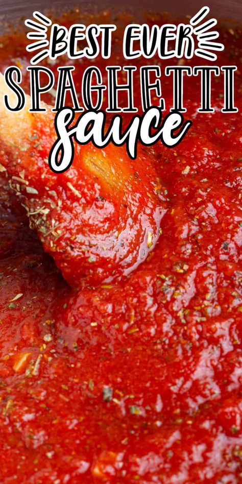 Best Ever Spaghetti, Homemade Spaghetti Sauce Easy, Homemade Spaghetti Sauce Recipe, Sauce Spaghetti, Pasta Sauce Homemade, Spaghetti Sauce Recipe, Homemade Sauce Recipes, Homemade Spaghetti Sauce, Easy Spaghetti