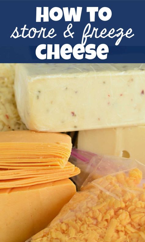 I'm going to show you exactly how to freeze cheese; blocks of cheese and grated cheese! It's easy to do and lasts for up to a year. Plus learn how to grate cheese the easy way. I'm a dairy farmer and I'll teach you how to buy cheese too! #cheeseguide #freezingcheese #gratedcheese #frozencheese #storingcheese #littledairyontheprairie Freezing Cheese How To, How To Freeze Cheese, How To Slice Cheese, How To Store Cheese In Fridge, How To Slice Cheese For Charcuterie, Restaurant Potatoes, How To Store Cheese, Freeze Cheese, Freezing Cheese