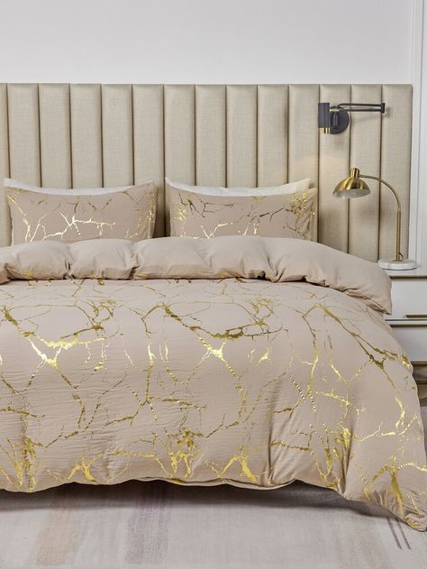 Simple Bed Designs, Design Ložnic, Bed Cover Design, Modern Duvet Covers, Gold Bed, Bed Design Modern, Simple Bed, Bedroom Bed Design, Duvet Cover Pattern