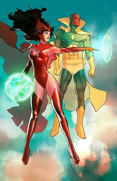 Scarlet Witch And Vision, Scarlet Witch Comic, Wanda Vision, Scarlet Witch Marvel, The Scarlet Witch, Arte Dc Comics, Scarlett Witch, Marvel Fan Art, Marvel Comic Character