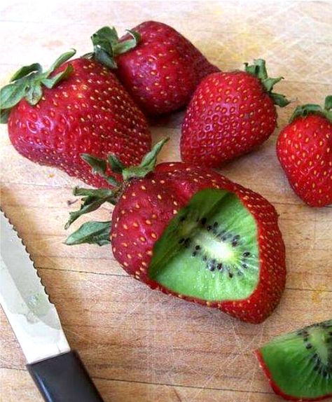 Strawberry Kiwi Fruit Kiwi Seeds, Kiwi Strawberry, Strawberry Kiwi, Makanan Diet, What’s Going On, Tumblr Funny, Kiwi, Nom Nom, Great Recipes