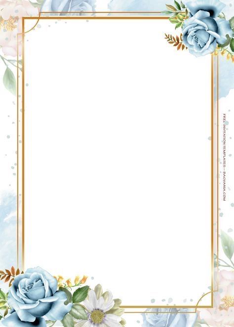 Invitation Frames, Wedding Card Frames, Wedding Invitation Background, Digital Invitations Wedding, Floral Cards Design, Rose Wedding Invitations, Disney Invitations, Invitation Background, Birthday Disney