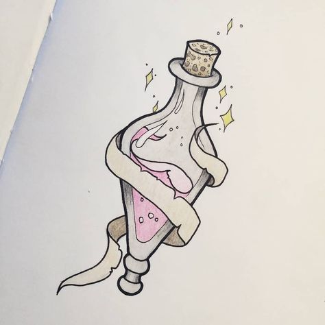 Another flash design ☺️ #potiontattoo #potion #tattooideas #tattooist #tattoodrawings #tattoodesign #tattooart #tattooartist… Love Potion No 9 Tattoo, Aqua Tofana Tattoo Design, Aqua Tofana Tattoo, Flask Tattoo, Female Empowerment Tattoo, Jar Tattoo, Empowerment Tattoo, Aqua Tofana, Drawing Stickers