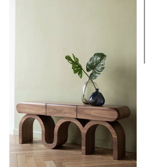 Console Table Design, Console Furniture, Furniture Details Design, Table Decor Living Room, Diy Home Furniture, Creative Furniture, House Interior Decor, Dream House Decor, Furniture Design Modern