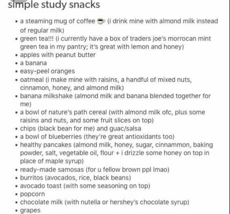 Study Snacks Ideas, Dark Academia Food List, Gcse Food Tech Meals, Food To Eat During Exams, Dark Academia Essay Topics, Dark Academia Food, Chaotic Academia Aesthetic Tips, Study Snacks, Academia Aesthetics