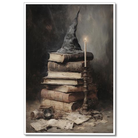 PRICES MAY VARY. Welcome to our Wall Art collection! Elevate your space with our Halloween Pictures Wall Decor, Dark Academia Wall Decor, Halloween Wall Art, and Witch Wall Art. These artworks are thoughtfully designed to capture the essence of Halloween, Dark Academia, and witchcraft, available in various sizes, including 12x16 inches, 16x24 inches, and 24x36 inches, to suit your unique style. Our Wall Art celebrates the enchanting and mysterious atmosphere of Halloween, Dark Academia, and witc Dark Academia Wall Decor, Victorian Gothic Decor, Imprimibles Halloween, Dark Academia Wall, Halloween Wall Art, Witch Decor, Wall Decor Pictures, Gothic Decor, Home Decor Paintings