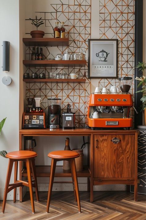 29 Coffee Bar Styling Ideas for a Café-Inspired Space - My Elegant Home Bar Styling Ideas, Coffee Bar Styling, Bar Deco, Coffee Bar Station, Home Bar Design, Bar Designs, Coffee Nook, Home Coffee Bar, Coffee Bar Home