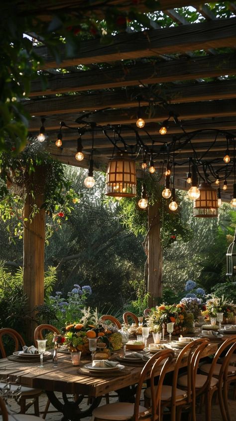 15 Stunning Pergola Patio Ideas You'll Fall In Love With - Planted Shack Detached Pergola Patio Backyards, Covered Outdoor Eating Spaces, Paragola Ideas, Juice Counter, Backyard Dining Area, Outdoor Eating Spaces, Beautiful Pergola, Pergola Patio Ideas, Modern Pergola Designs