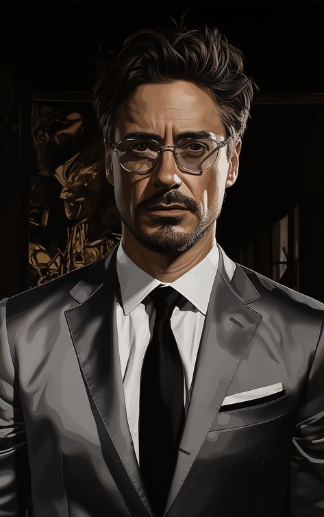 Iron Man Comic Art, Tony Stark Art, Tony Stark Wallpaper, Tony Stark Fanart, Iron Man Hd Wallpaper, Tony Stark Comic, Iron Man Photos, Marvel Tony Stark, Painting Of A Man