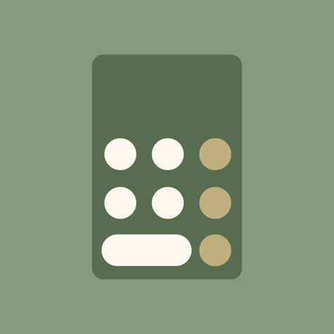 Green White App Icon, Green Calculator Aesthetic, Green Calculator Icon, Calculator Icon Aesthetic, Green Calculator, Calculator App Icon, Widgets Icon, Calculator Icon, Daisy Theme