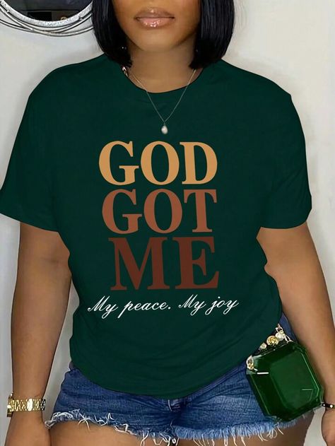 God Got Me, Christian Shirts Designs, My Peace, My Joy, Cute Shirt Designs, Women T Shirts, Christian Clothing, Inspiration Mode, T Shirts With Sayings