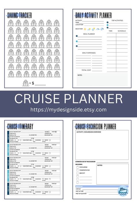 Cruise Journal, Cruise Planner, Planner Board, Date Activities, Cruise Planning, Cruise Excursions, Cruise Holidays, Vacation Planner, Alaska Cruise