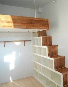 1000+ images about Loft Beds for Adults on Pinterest | Loft beds ... Box Room Beds, Adult Loft Bed, Garage Stairs, Loft Beds For Small Rooms, Build A Loft Bed, Scandinavian Loft, Mezzanine Bed, Beds For Small Rooms, Loft Bed Plans