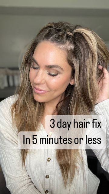 Day 2 Straight Hair Styles, Second Day Straight Hair Hairstyles, Quick Hairstyles Long Hair, Long Everyday Hairstyles, Day Date Hairstyles, Hair Styles For Second Day Hair, Long Hair Dirty Hairstyles, Simple Hairstyles For Moms, Mid Length Hairdo