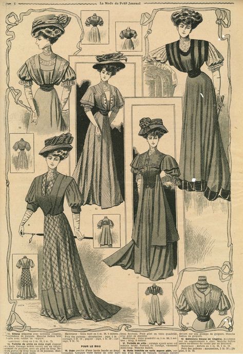 20th Century Fashion, Fashion Journals, Crochet Cross, Old Clothes, Old Fashion, Edwardian Fashion, Embroidery Fashion, Vintage Magazines, Fashion Plates