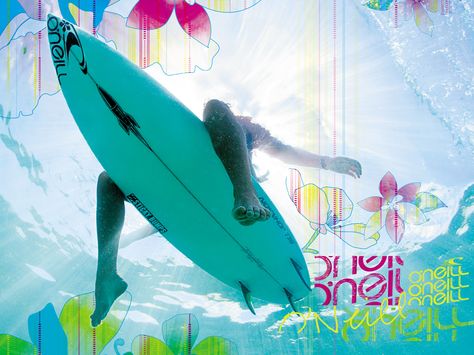 Surf Blue Crush Aesthetic, 2000s Collage, Crush Aesthetic, Vintage Beach Posters, Surf Posters, Surfing Aesthetic, Collage Material, Wall Collage Decor, Soul Surfer