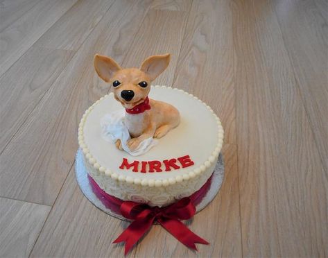 Chihuahua by Janka Chihuahua Cake, Cake For A Friend, Cake Art, Pet Dog, Daily Inspiration, Chihuahua, Pet Dogs, Cake Decorating, Pet