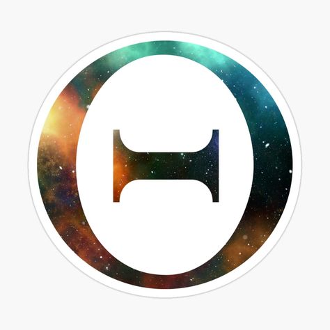 Get my art printed on awesome products. Support me at Redbubble #RBandME: https://www.redbubble.com/i/sticker/Theta-Greek-Letter-Galaxy-by-MSA-42/56134313.EJUG5?asc=u Theta Symbol, Greek Letters, Letter Art, Fun Stickers, My Art, Awesome Products, Independent Artist, White And Black, Universe