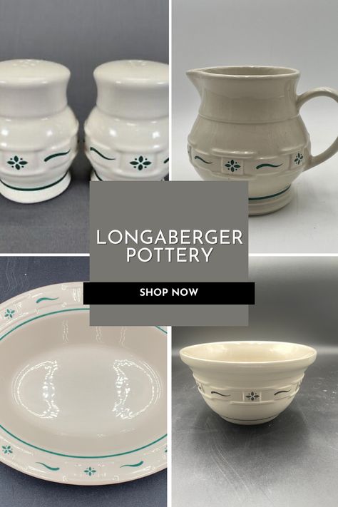 Longaberger Pottery is vintage functional pottery from the 1980s and 1990s. Made by the same people as the beautiful Longaberger baskets of the 20th century. This dinnerware is perfect for a farmhouse decor or rustic room decor look. The dishes also make a great housewarming gift or gift for bakers. Our Longaberger pottery collection includes pie dishes, platters, bowls, pitchers and more. Vintage Dorm Decor, Longaberger Basket Ideas, Vintage Dorm, Modern Retro Decor, Furniture Flipping Business, Longaberger Pottery, Rustic Room Decor, Upcycled Decor, Upcycled Home