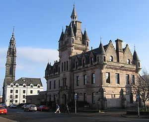 Scottish Baronial Architecture, Baronial Architecture, 19th Century Gothic, Architecture Styles, Circular Stairs, Scottish Homes, Hospital Architecture, Early Modern Period, Revival Architecture