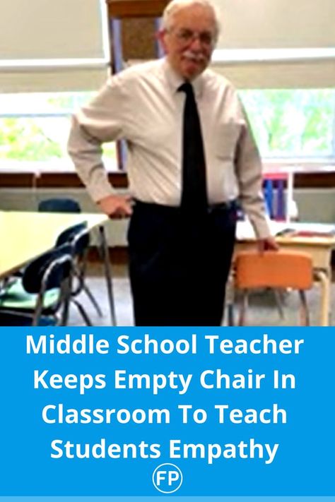 Middle School Teacher Keep Empty Chair In Classroom To Teach Students Empathy Teaching Empathy, Middle School Teacher, Philosophy Of Education, Inspirational Stories, Middle School Teachers, The Lives Of Others, King Jr, Martin Luther King Jr, Martin Luther King