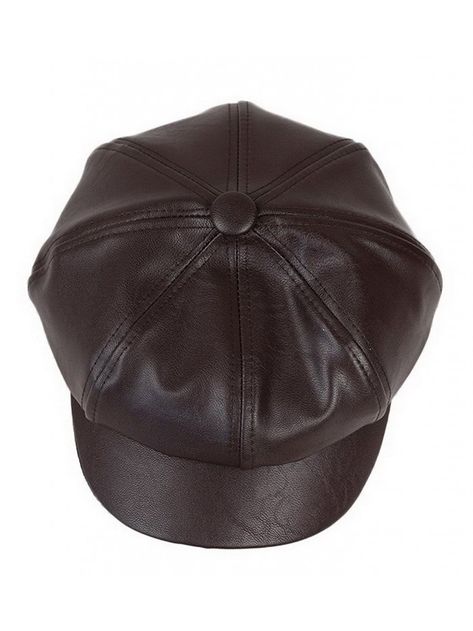 Women Fashion PU Leather Solid Ascot Ivy Newsboy Cap Berets Dark Brown - CU125BCKRUB - Hats & Caps, Women's Hats & Caps, Newsboy Caps  #menscaps #menshats #menstyle #mensoutfits #caps #hats #Newsboy Caps Newsboy Outfit, Womens Newsboy Cap, Crochet Newsboy Hat, Leotard Fashion, Beret Cap, Berets Cap, Mens Fashion Edgy, Women Fashion Edgy, Visor Hat