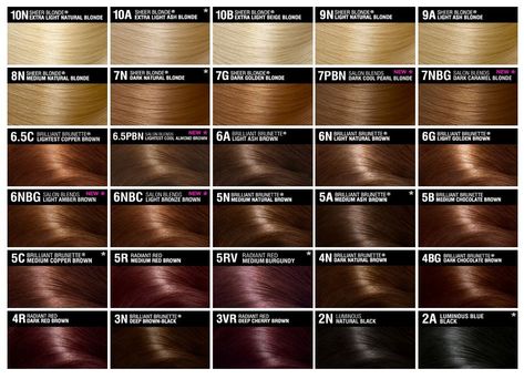 Hair colour chart Natural Hair Color Chart, Argan Oil Hair Color, Ion Hair Colors, Blonde Hair Color Chart, Brown Hair Color Chart, Clairol Hair Color, Clairol Hair, Loreal Hair Color, Clairol Natural