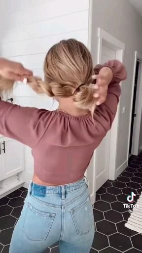 Cute Easy Updos For Medium Hair Casual, Updo Hairstyles Easy For Work, Simple Updo Hairstyles For Long Hair, Simple Up Hairstyles Easy Updo, Long Hair Work Updo Easy, Easy Style For Long Hair, Easy To Do Updo Hairstyles, Quick Cute Updos For Long Hair, Easy Updo Braid