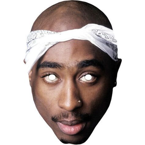 Face Cut Out, Mask Images, Eye Hole, Party Masks, Celebrity Singers, Tupac Shakur, American Rappers, Mask Party, Tupac